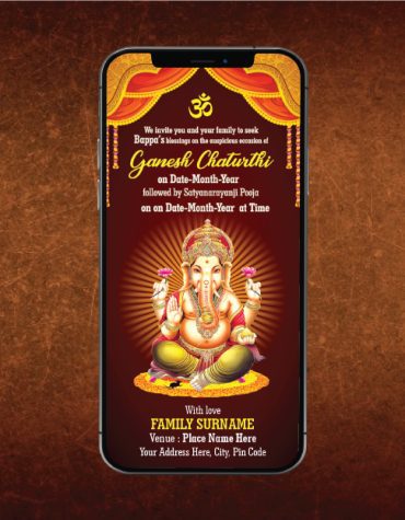 Ganesh Chaturthi Invitation 2022
