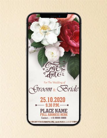 Floral Wedding Invitation eCard