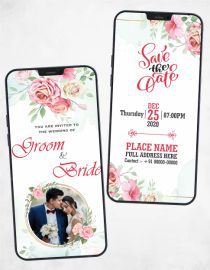 Modern Wedding Invites for whatsapp
