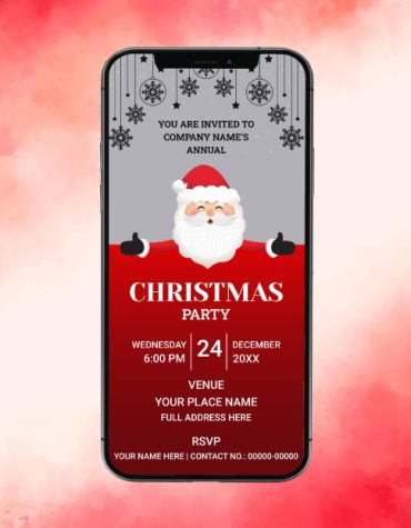Merry Christmas invites