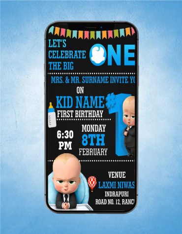 Boss Baby Birthday Invitation eCard