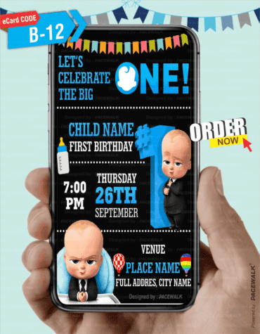 Boss Baby Birthday Invitation eCard