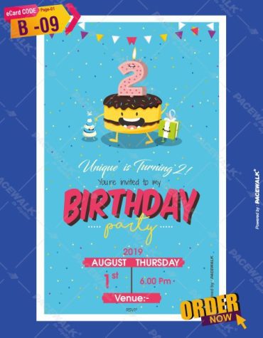 2nd Birthday Party invitation maker online