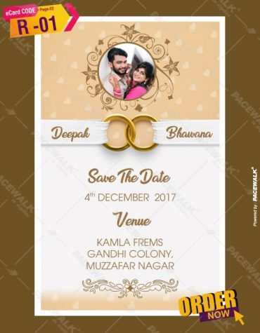 engagement ceremony invitation card