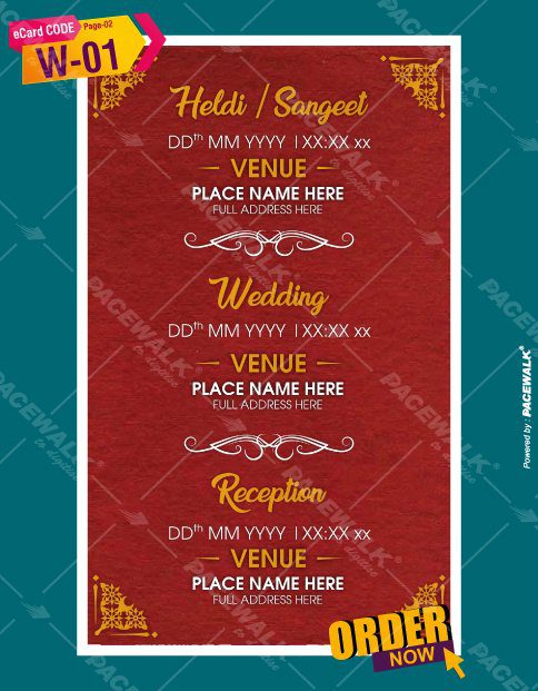 marriage invite card