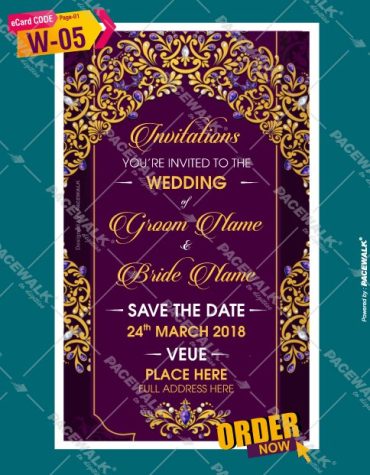 Indian Wedding invitation PDF cards