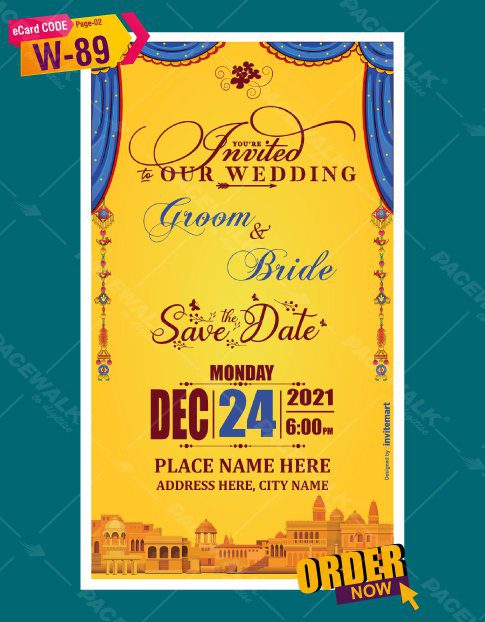 Rajasthani Wedding Card