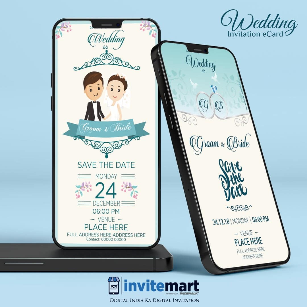 digital wedding invitation ecard
