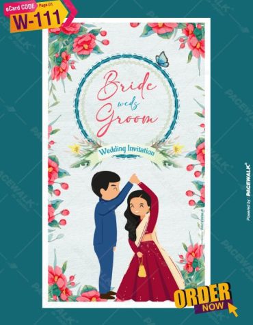 Floral Wedding Invitation Card
