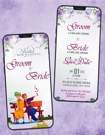 Wedding Invitation Selfie Composition