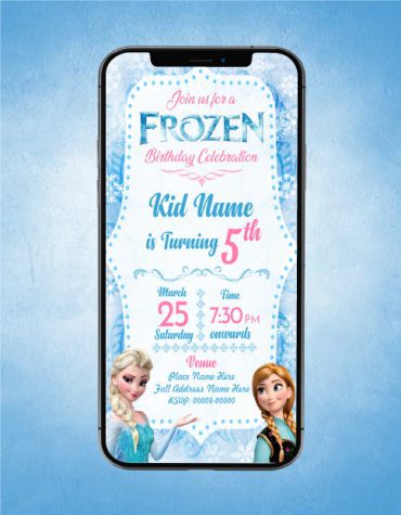 Frozen Birthday Invitation Card Online