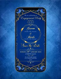 Indian Ring ceremony invite card