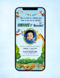 Jungle Birthday Invitation