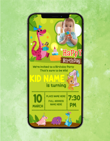 Jungle Birthday Party Invitations