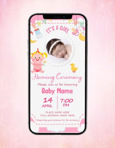 Naming Ceremony Invitation Templates