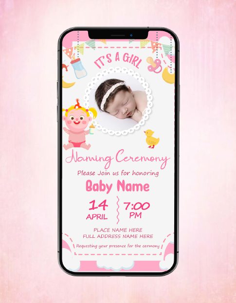 Naming Ceremony Invitation Templates