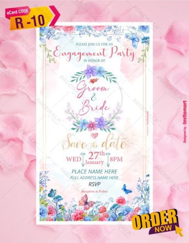 Ring Ceremony Invitation Card