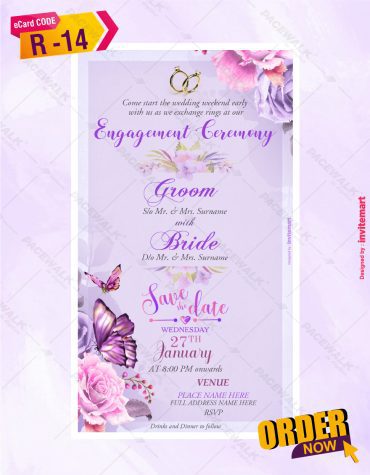 Online Engagement Invitation Card