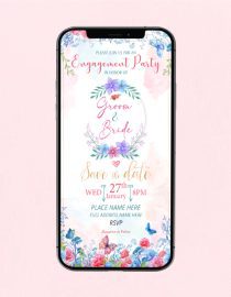 Ring Ceremony Invitation Card