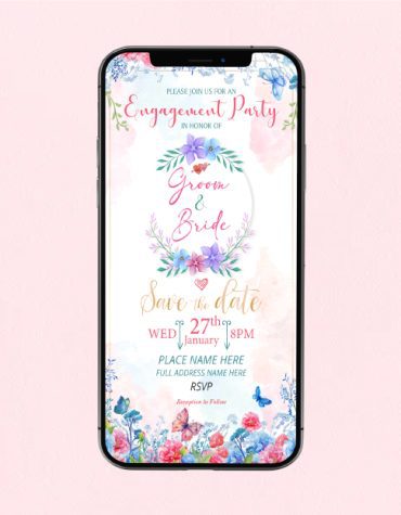 Ring Ceremony Invitation Card