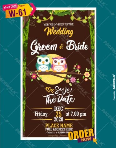 Love Bird Wedding Invitations