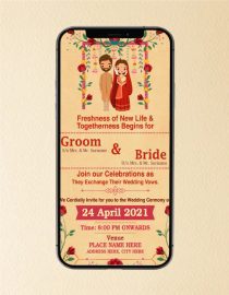 Cartoon Wedding Invitation Templates