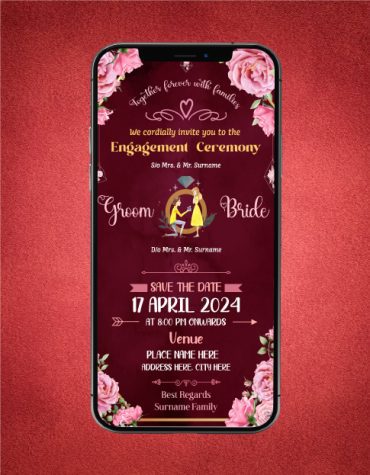 Engagement Party Ceremony Invitation