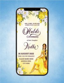 Haldi Ceremony Invitation Card