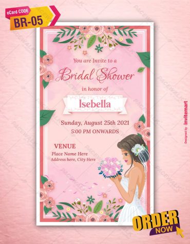 Floral Bridal Shower Invitation