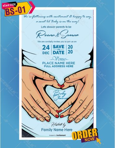 Baby shower Invitation card