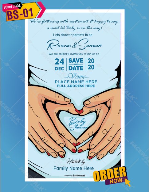 Baby shower Invitation card