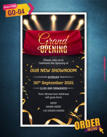 Grand Opening Invitation Card Maker