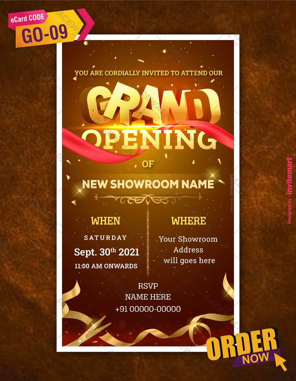 Shopwarming Invitation Card