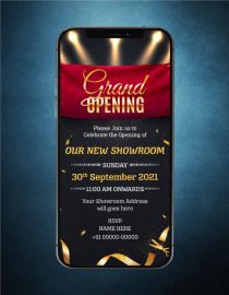 Grand Opening Invitation Card Maker