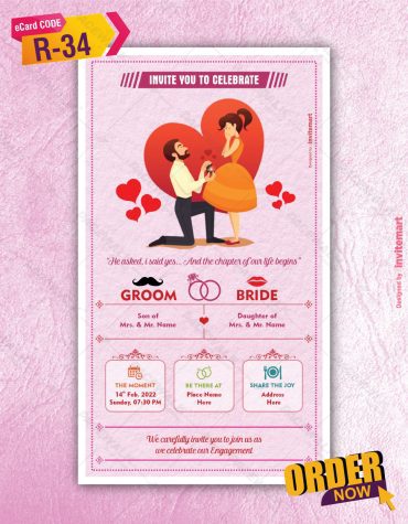 Ring Ceremony Proposing Theme Card