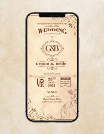 Vintage Wedding Invitation