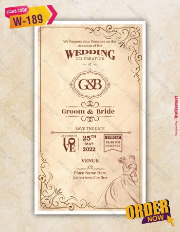 Vintage Wedding Invitation