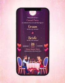 Wedding Reception Invitation Card