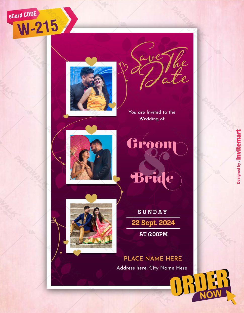 Couple Photo Save The Date Card