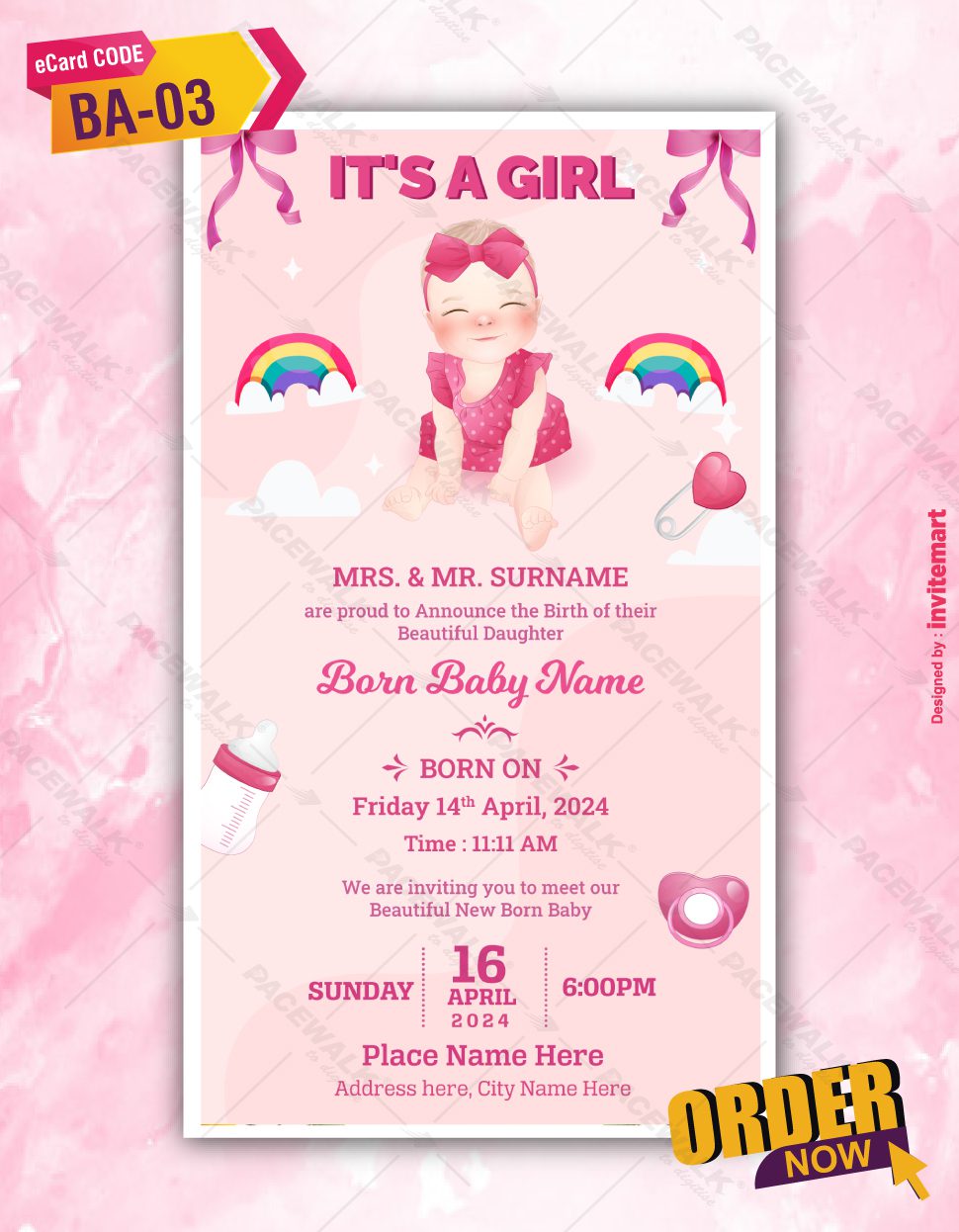 Baby Birth Announcement Templates