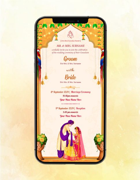 Traditional Indian Wedding Invitation