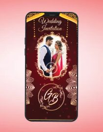 Vertical Rajasthani Wedding Invitation Video