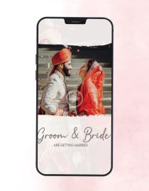 Vertical Save The Date Invitation