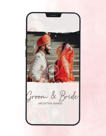 Vertical Save The Date Invitation