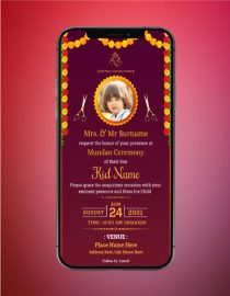Mundan Ceremony E-Invitation