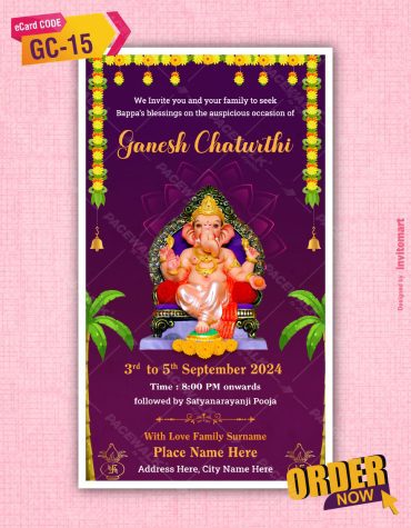 Ganesh Chaturthi Invites