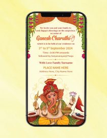 Ganesh Chaturthi Invitation Card