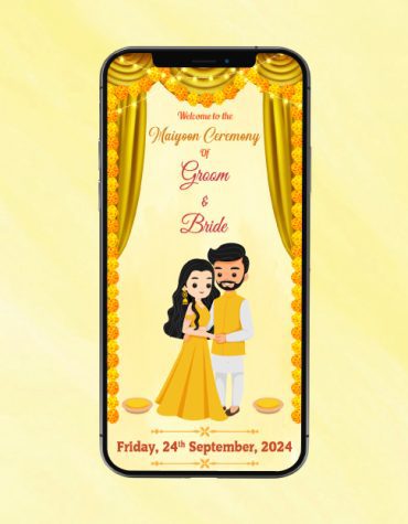 Maiyan Ceremony Invitation