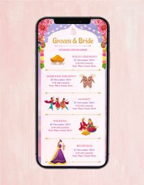 Multiple Events Wedding Invitation