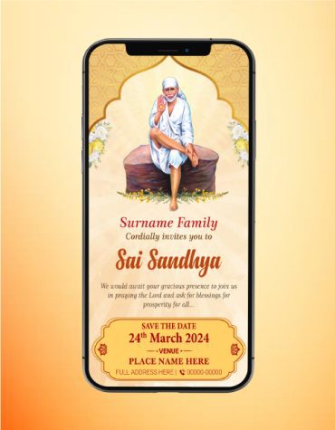 Sai Sandhya Invitation